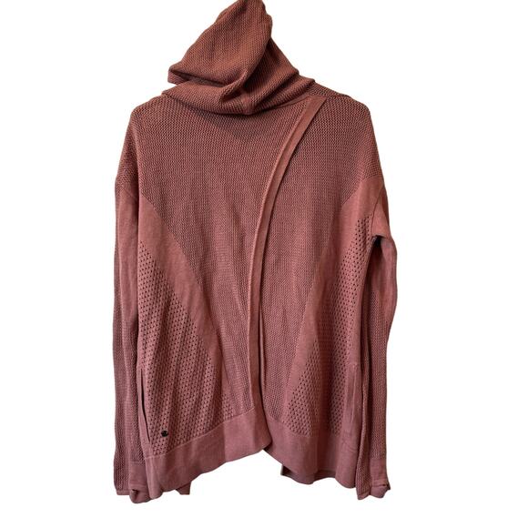 Lululemon Still Movement Knitted Open Back Activewear Pink Cardigan 6 - Picture 2 of 5